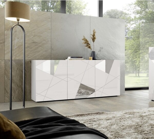 Komoda TAVRI 181x84x42 cm bílá
