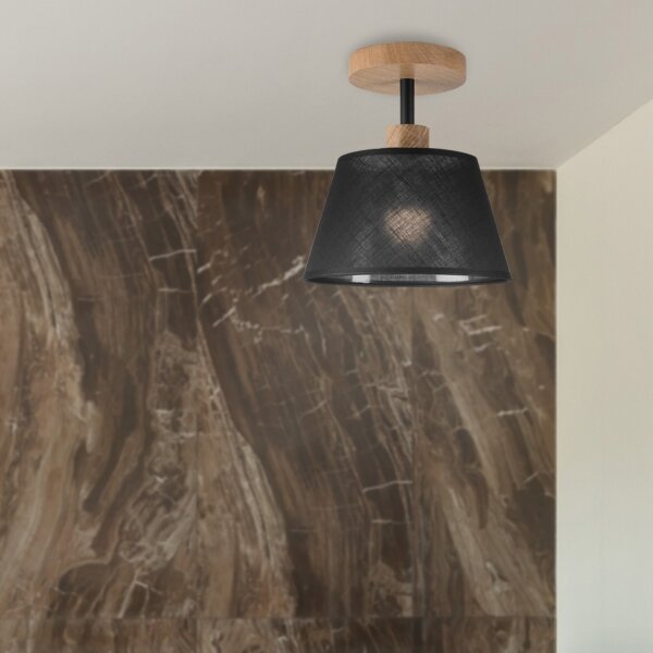 Brilagi - LED Přisazený lustr ANTHONY 1xE14/60W/230V dub/černá