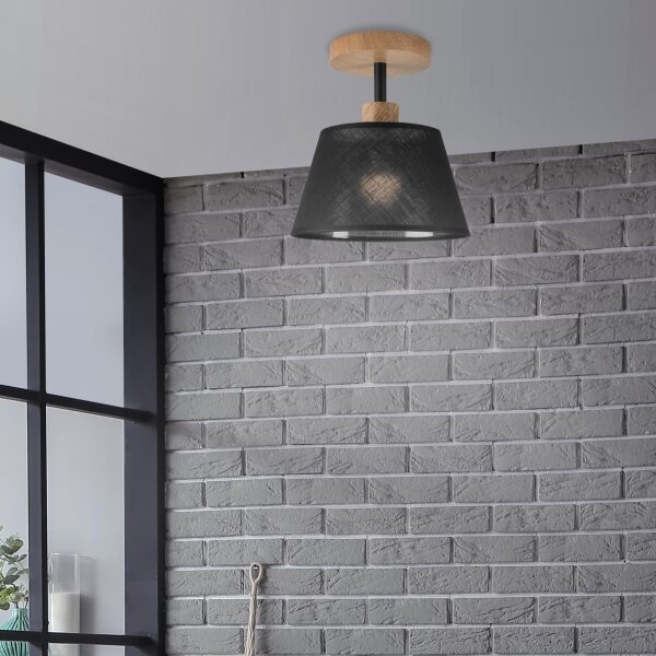 Brilagi - LED Přisazený lustr ANTHONY 1xE14/60W/230V dub/černá