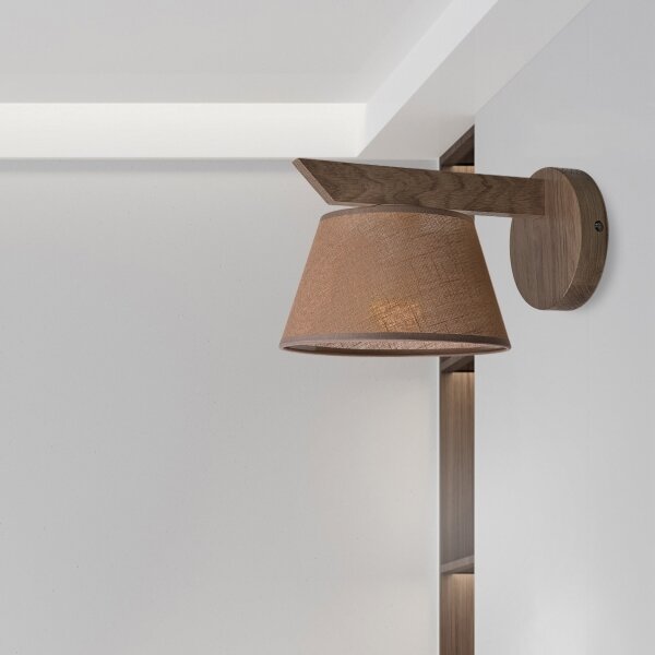 Brilagi - LED Nástěnné svítidlo ANTHONY 1xE14/40W/230V dub ořech/hnědá