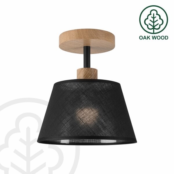 Brilagi - LED Přisazený lustr ANTHONY 1xE14/60W/230V dub/černá