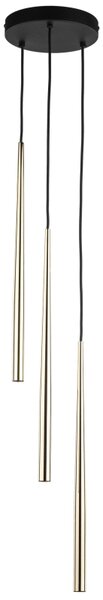 TK Lighting Závěsné svítidlo na lanku 10117 PIANO zlatá