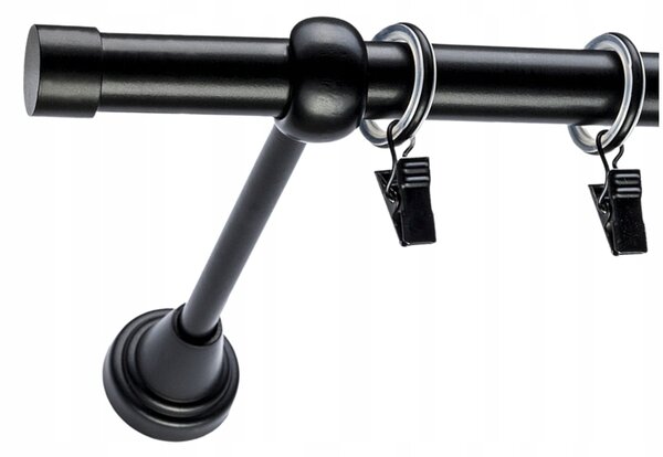 VOPPI GARNÝŽ JEDNOŘADÁ SIMPLE SE ŽABKAMI 340 CM 19MM BÍLÁ