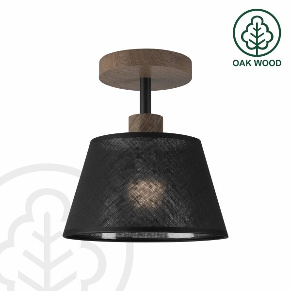 Brilagi - LED Přisazený lustr ANTHONY 1xE14/60W/230V dub ořech/černá