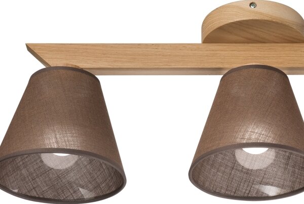Brilagi - LED Přisazený lustr ANTHONY 3xE14/40W/230V dub/hnědá