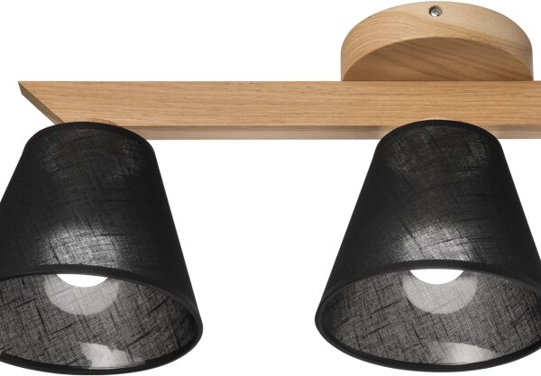 Brilagi - LED Přisazený lustr ANTHONY 3xE14/40W/230V dub/černá