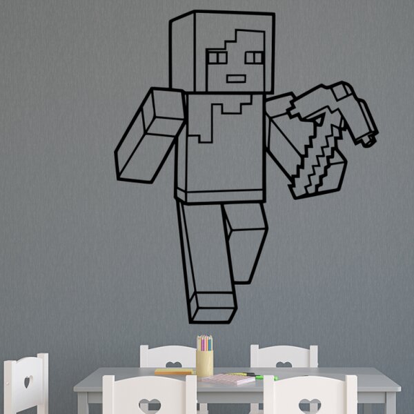 Samolepka Minecraft s kuší