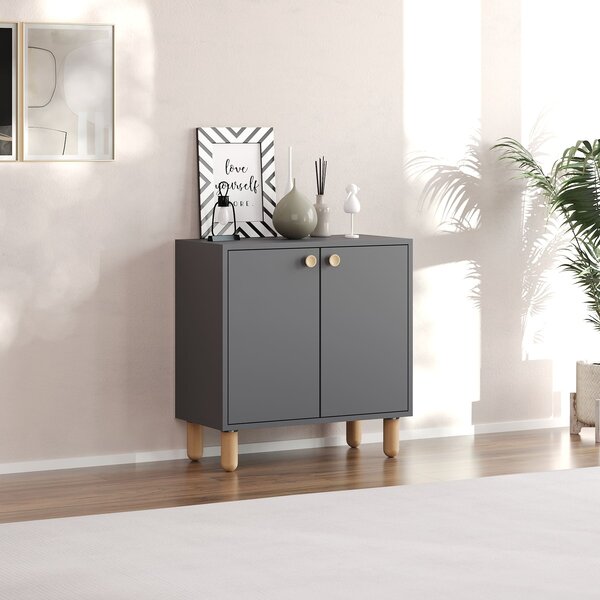 Komoda Lynda (antracit). Akce -25%