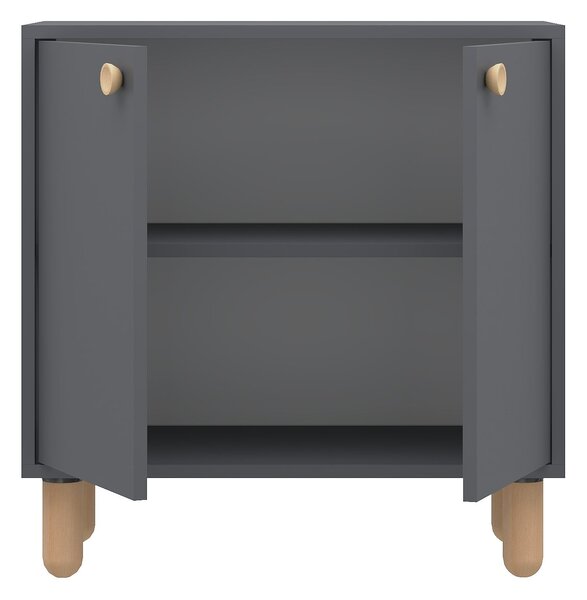 Komoda Lynda (antracit). Akce -25%