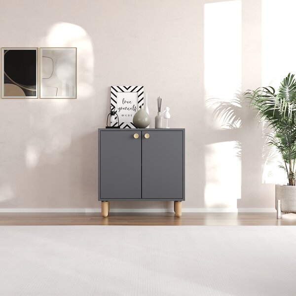Komoda Lynda (antracit). Akce -25%