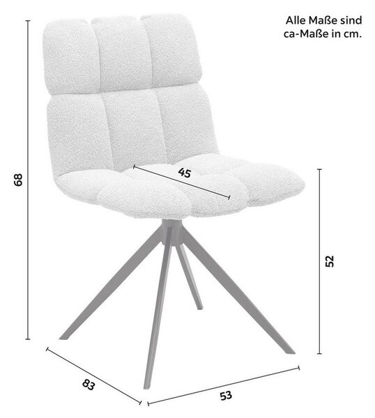 Otoční židle MALU béžová