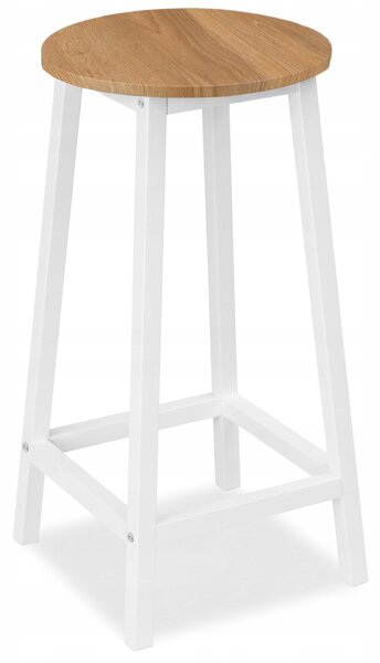 Barová Židle eHokery dub světlý 65 cm MDF deska