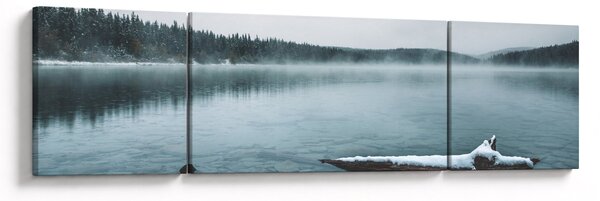 Obraz - ledové severské jezero (170x50 cm)