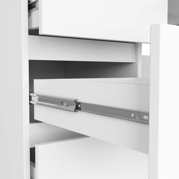 Ak furniture Psací stůl A-11 135 cm bílý