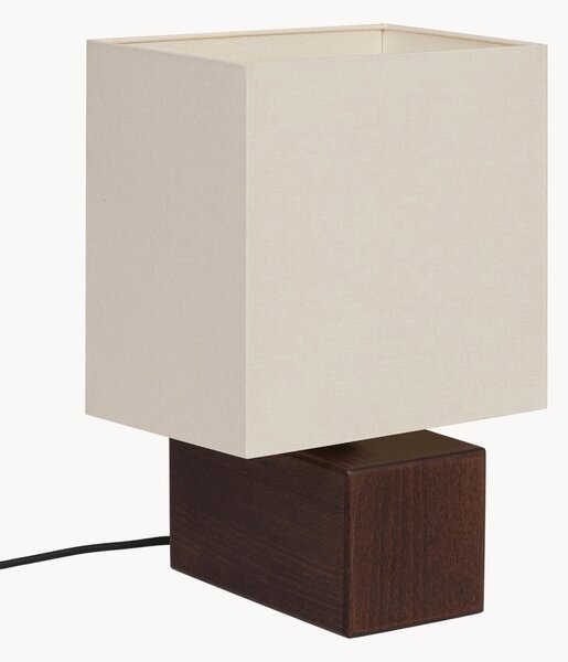 Stolní lampa na bukové podstavě Zam