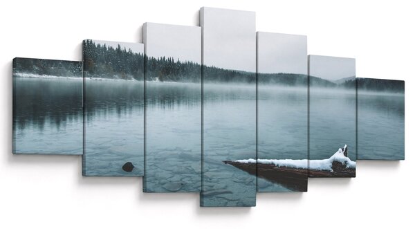 Obraz - ledové severské jezero (210x100 cm)