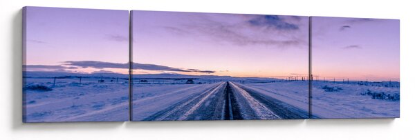 Obraz silnice v zimě (170x50 cm)