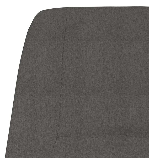 Relaxační židle tmavě šedá textil 341384