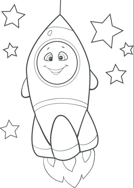 Samolepka Dětská raketa