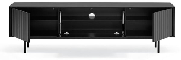 Černý TV stolek 180x52 cm Sierra – Teulat