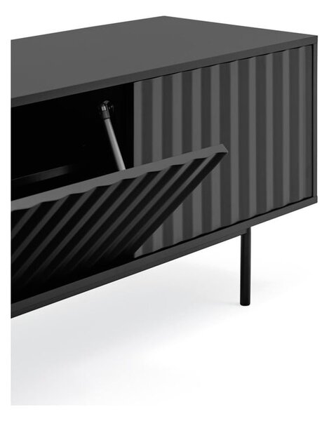 Černý TV stolek 180x52 cm Sierra – Teulat