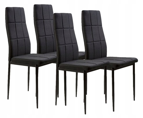 Židle ModernHome DC860-4 BLACK 42 x 42 x 98 cm 4 ks