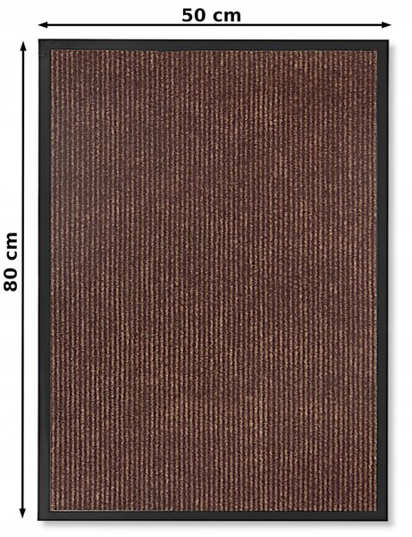 Vstupní rohožka vícebarevná 50x80 cm textilní PVC protiskluzová
