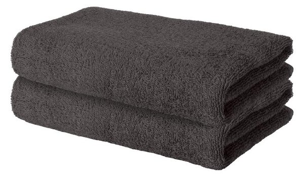 Livarno® Froté ručník, 50 x 100 cm, 400 g/m2, 2 kusy (šedá) (100398748001)
