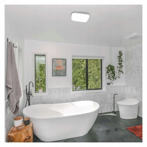 LED svítidlo čtvercové 18W IP54 bílé EMOS ZM4313