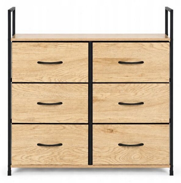 Komoda ModernHome 80 x 24 x 87cm dub