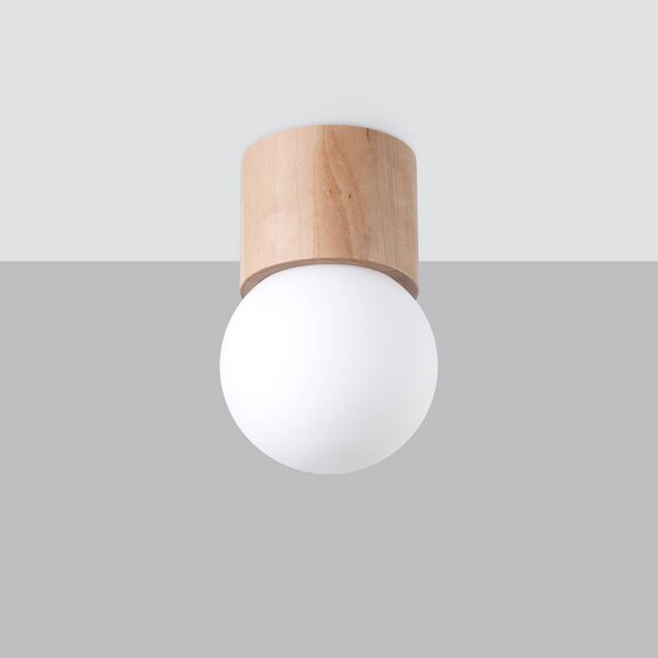 SOLLUX LIGHTING kulatý Stropní Svítidlo 19 x 19 cm béžová