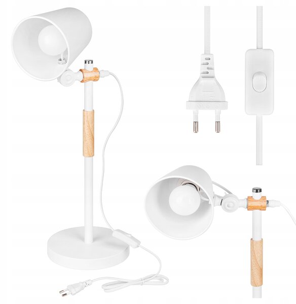 Stolní lampa Masterled Kasio, E27, 60W, bílo-béžová