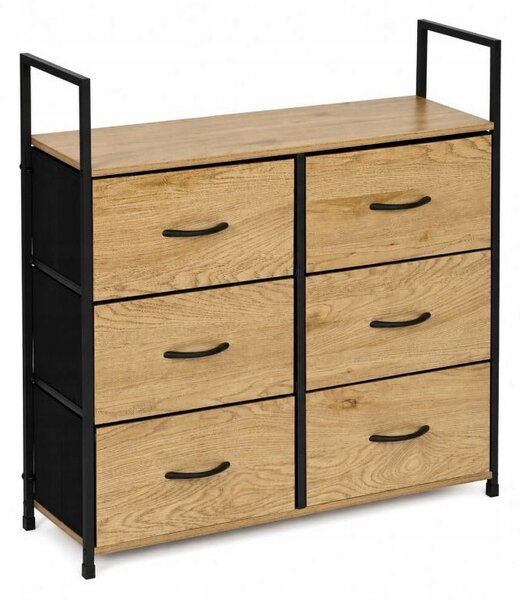 Komoda ModernHome 80 x 24 x 87cm dub