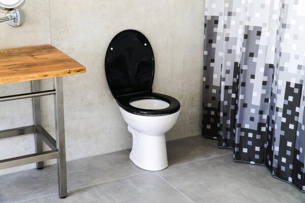 Sedátko na WC Ridder MIAMI, černé, polypropylen