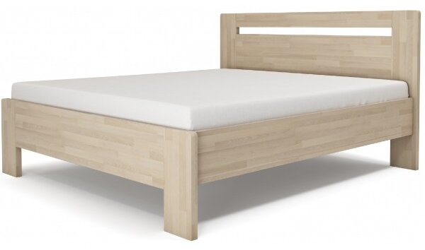 Texpol Dřevěná postel Lívia H 200x90 Tabák