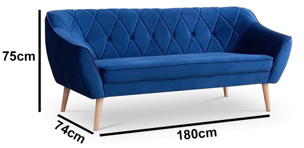 Třímístná pohovka Stefa 180 cm Royal 28
