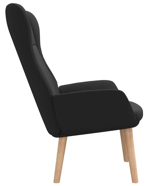 Relaxační židle černá textil 341400