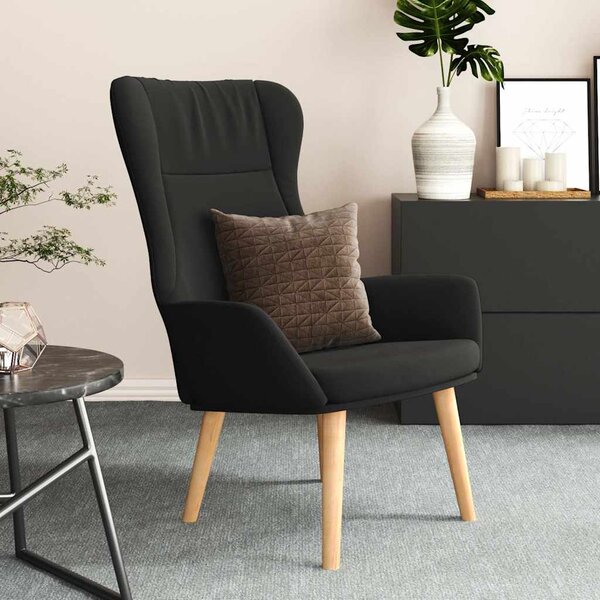 Relaxační židle černá textil 341400
