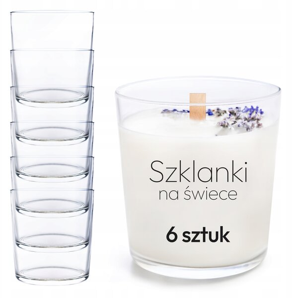 Svícen na čajové svíčky KONZEPT skleněný čirý vintage 9 cm