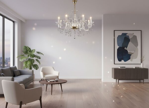 Designový lustr EL417809, Varianta Zlatý