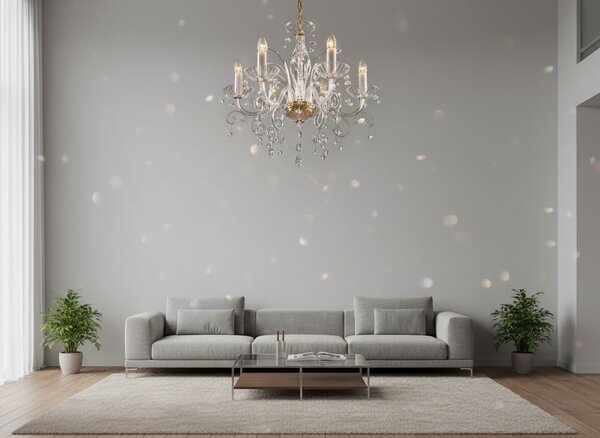 Designový lustr EL417609, Varianta Stříbrný