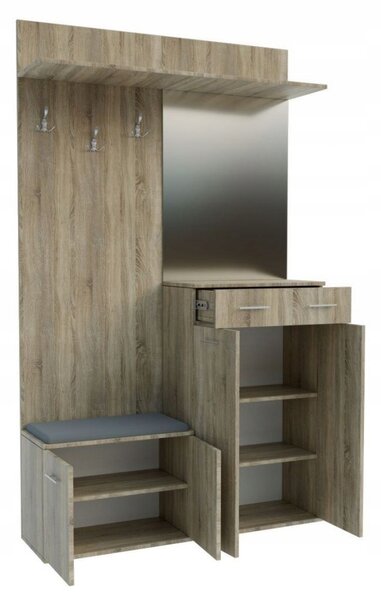 Skříň Casarredo 60 x 200 x 30 cm bílá