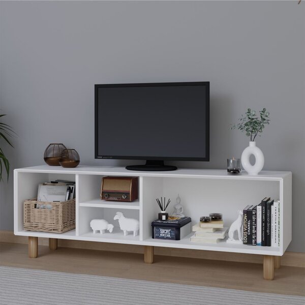 TV stolek/skříňka Bohsody T (bílá). Akce -25%