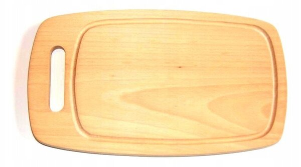 Krájecí deska sud velká buk 44x28cm Chłopcy z Rancza