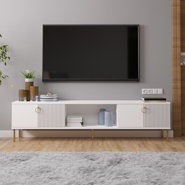 TV stolek/skříňka Payette (bílá). Akce -25%