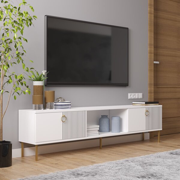 TV stolek/skříňka Payette (bílá). Akce -25%