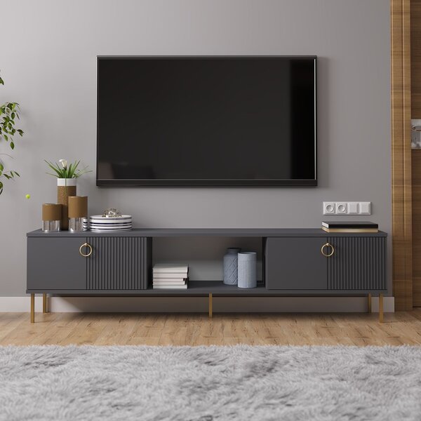 TV stolek/skříňka Payette (antracit). Akce -25%