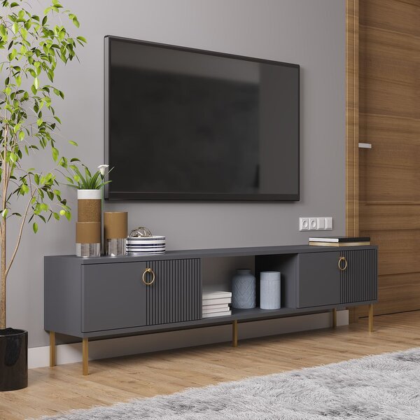 TV stolek/skříňka Payette (antracit). Akce -25%
