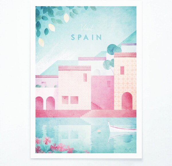 Plakát Travelposter Spain, 30 x 40 cm