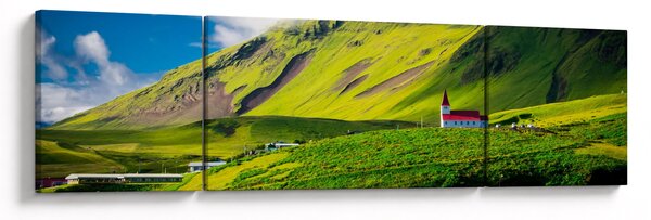 Obraz horské krajiny (170x50 cm)